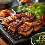 Grill Korean Pork Belly Samgyeopsal