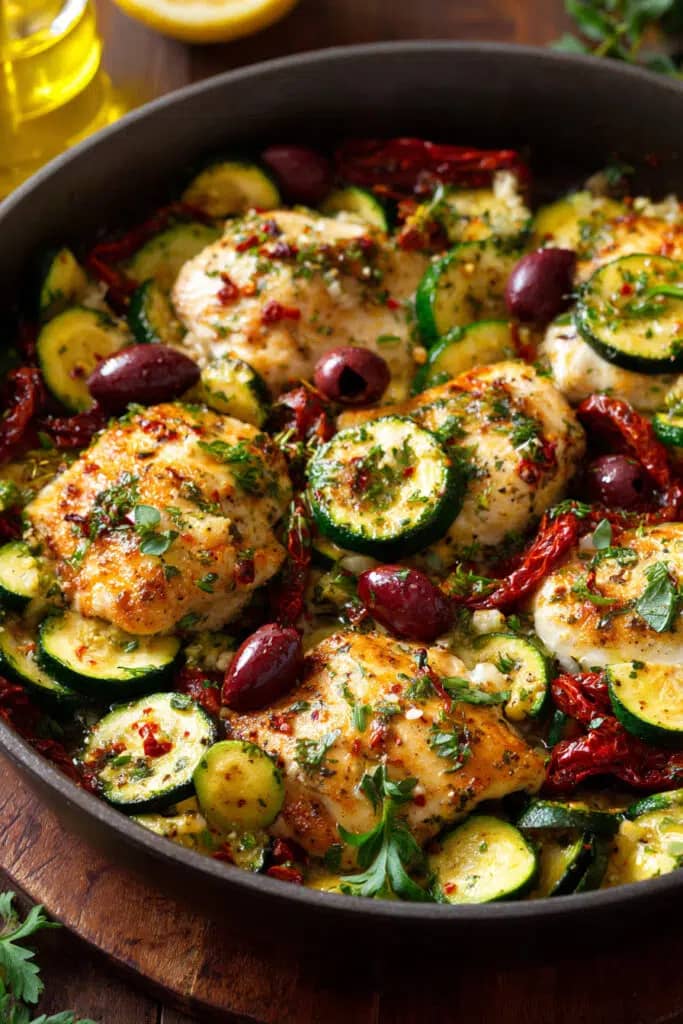 Delicious Variations of Mediterranean Zucchini Chicken Skillet