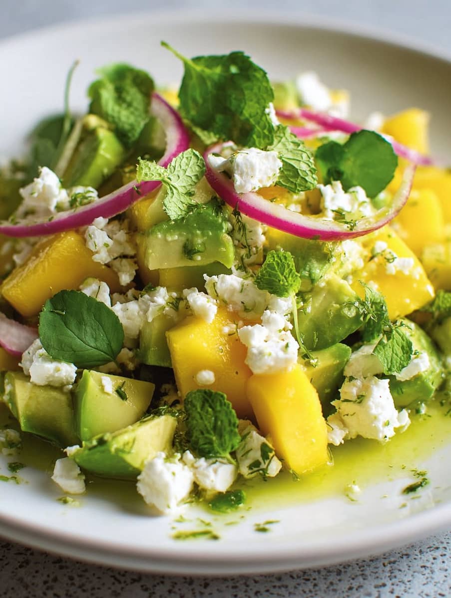 Mango Avocado Feta Salad – A Tropical Twist Worth Trying