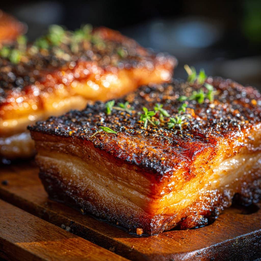 grilled pork belly