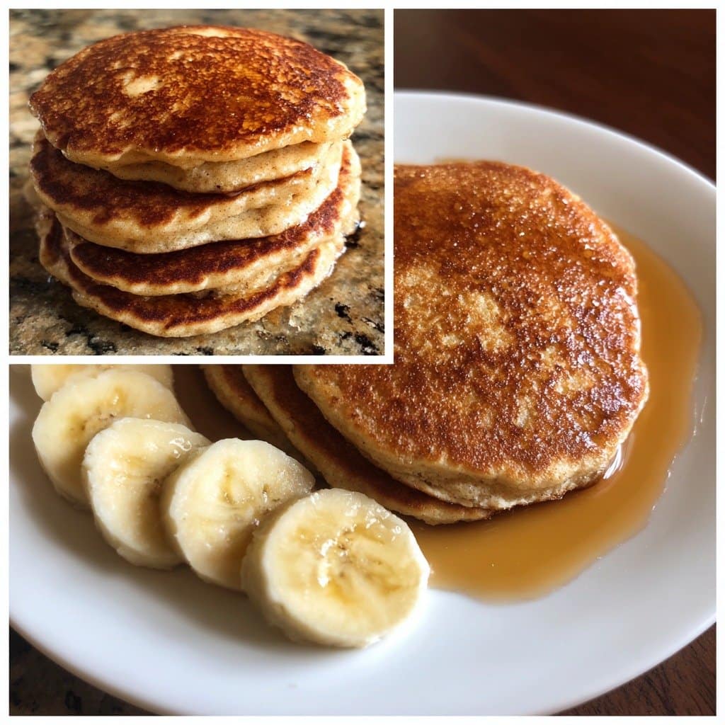 Fluffy Whole Wheat Banana Pancakes
